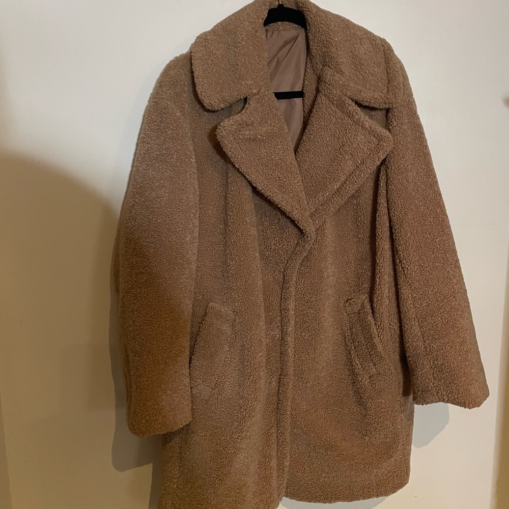 Kensie Warm Tan Teddy Jacket
